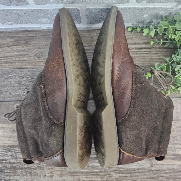Sperry Top-Sider Bayside Brown Leather Suede Chukka Boots Men's 10.5 STS10131 - Picture 4 of 9